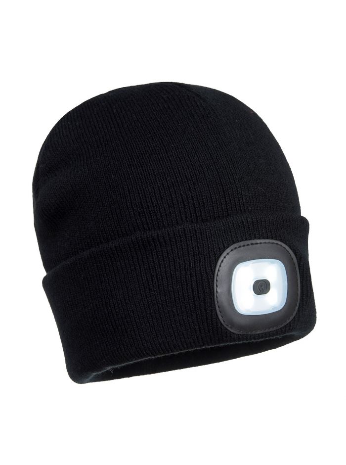 Rechargeable LED Beanie , , R, Black