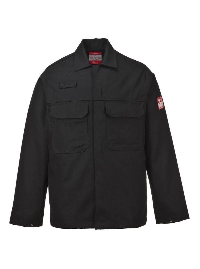 Bizweld Work FR Jacket, 4XL, R, Black