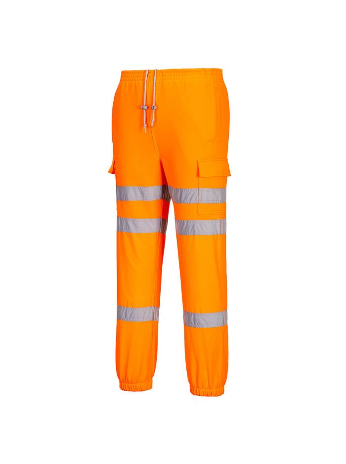 Hi-Vis Three Band Joggers, L, R, Orange