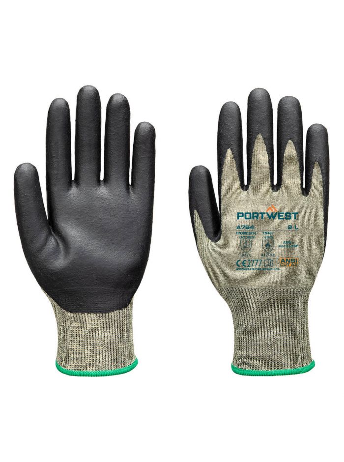 Arc Cut 18C Level 2 Glove, L, R, Green/Black