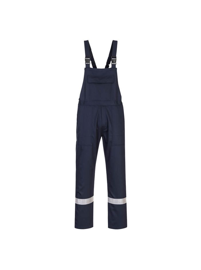 Bizweld Work FR Bib and Brace, L, R, Navy