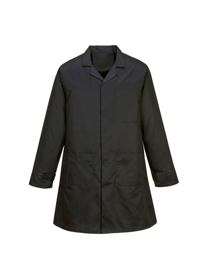 Anti-Static ESD Coat, 4XL, R, Black