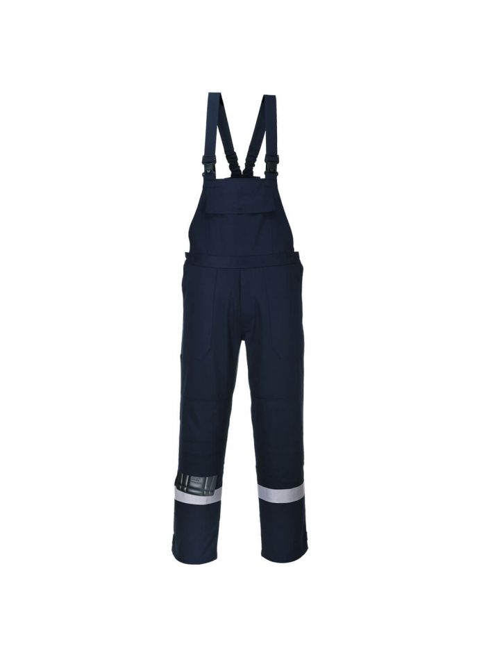 Bizflame Work FR Bib and Brace, L, R, Navy